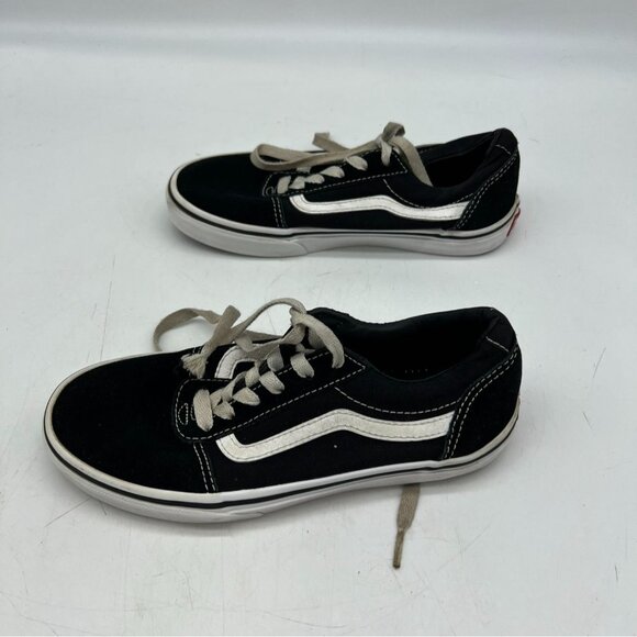Vans Old Skool Classic Sneackers Size 3 Youth Unisex Black Low Top Casual Travel - Picture 3 of 7